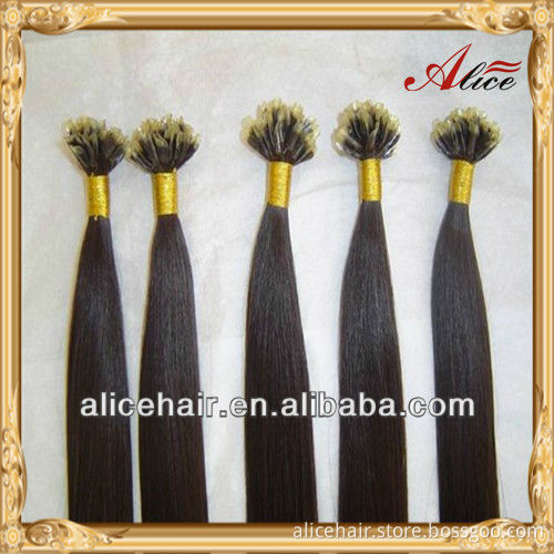 Wholesale price pre bonded hair extension indian hair